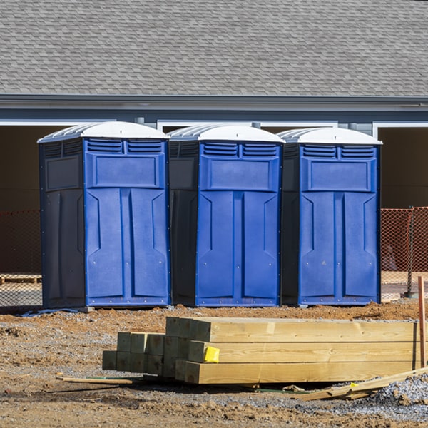 how often are the portable restrooms cleaned and serviced during a rental period in Dietrich Idaho